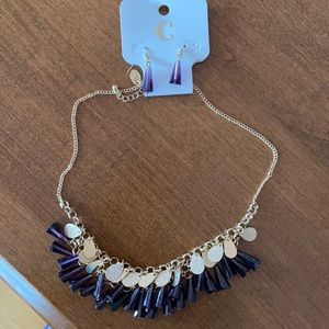 Necklace and earrings set